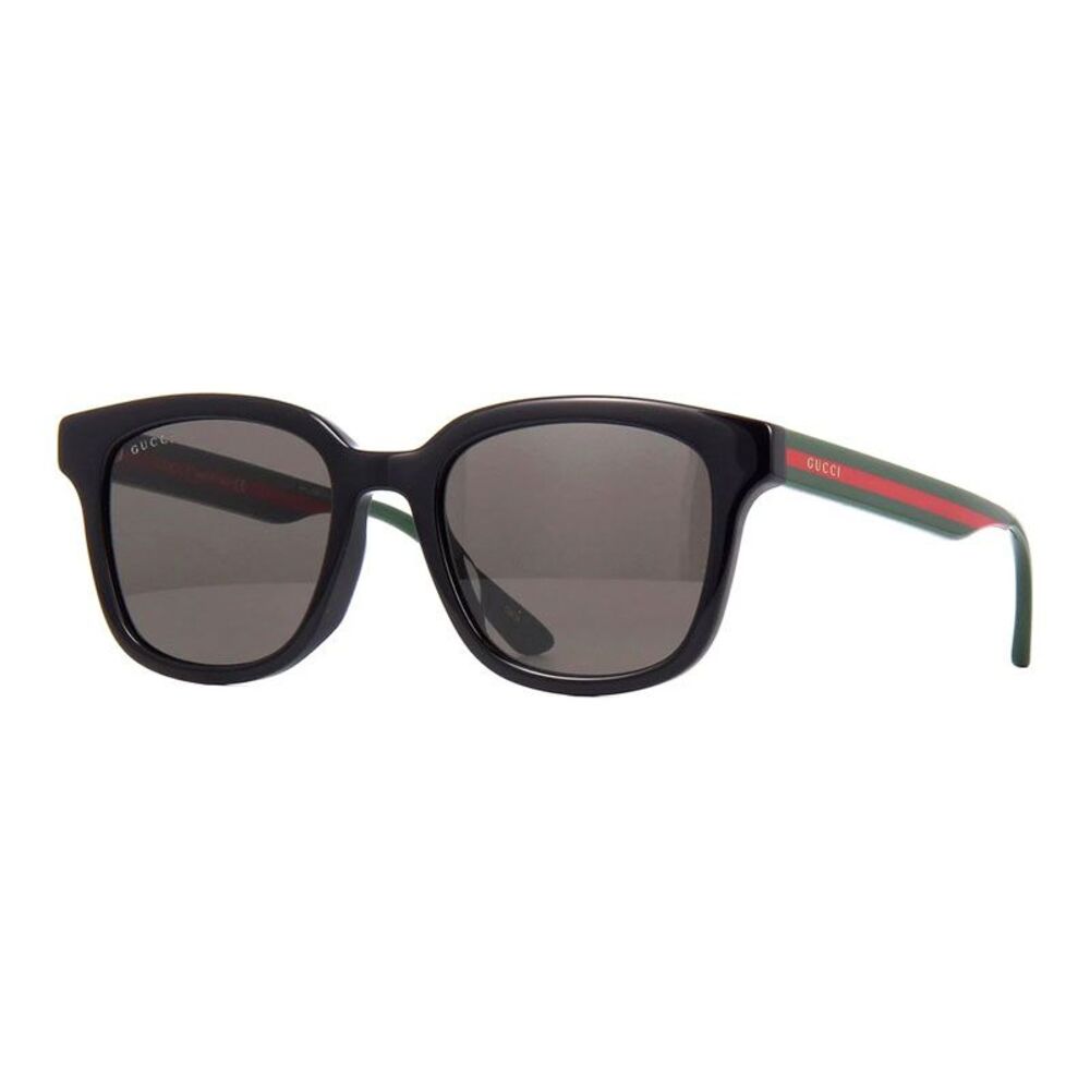 Gucci Sunglasses Square Full Rim, Black Frame and Dark Grey Lens GG0847SK001